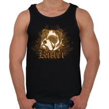 PRINTFASHION Killer Bulldog - Férfi atléta - Fekete atléta, trikó