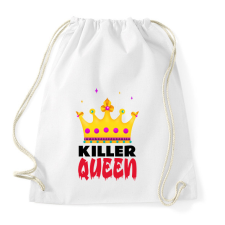 PRINTFASHION KILLER QUEEN2 - Sportzsák, Tornazsák - Fehér tornazsák