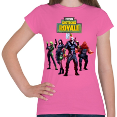PRINTFASHION Killer squad Fortnite - Női póló - Rózsaszín