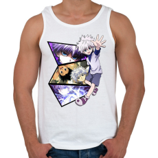 PRINTFASHION Killua montázs - Férfi atléta - Fehér