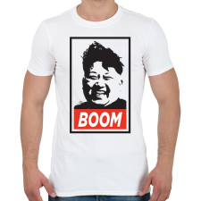 PRINTFASHION Kim Jong Boom - Férfi póló - Fehér férfi póló
