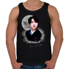 PRINTFASHION Kim Seok Jin - Férfi atléta - Fekete atléta, trikó