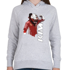 PRINTFASHION KIMI - Női kapucnis pulóver - Sport szürke női pulóver, kardigán