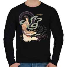 PRINTFASHION Kínai hölgy - Férfi pulóver - Fekete