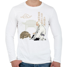 PRINTFASHION Kínai közmondás - Férfi hosszú ujjú póló - Fehér
