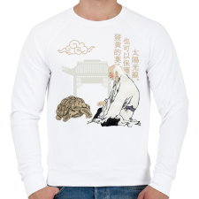 PRINTFASHION Kínai közmondás - Férfi pulóver - Fehér férfi pulóver, kardigán