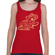 PRINTFASHION Kínai patkány - Női atléta - Cseresznyepiros