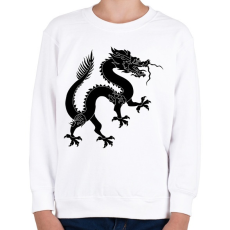 PRINTFASHION Kínai Sárkány - Gyerek pulóver - Fehér