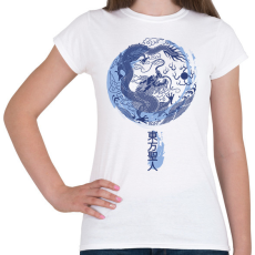PRINTFASHION Kínai sárkány - Női póló - Fehér