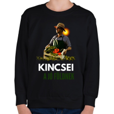 PRINTFASHION KINCSEI A JÓ FÖLDNEK - Gyerek pulóver - Fekete gyerek póló