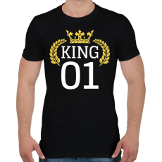 PRINTFASHION KING 01 - Férfi póló - Fekete
