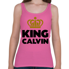 PRINTFASHION King calvin - Női atléta - Rózsaszín női trikó