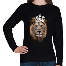 PRINTFASHION King fehér - Női pulóver - Fekete női pulóver, kardigán