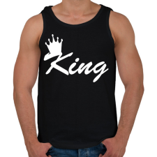 PRINTFASHION king - Férfi atléta - Fekete atléta, trikó