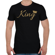 PRINTFASHION King - Férfi póló - Fekete