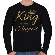 PRINTFASHION king - Férfi pulóver - Fekete férfi pulóver, kardigán