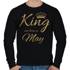 PRINTFASHION King  - Férfi pulóver - Fekete férfi pulóver, kardigán