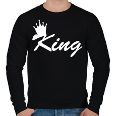 PRINTFASHION king - Férfi pulóver - Fekete