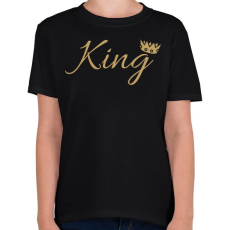 PRINTFASHION King - Gyerek póló - Fekete