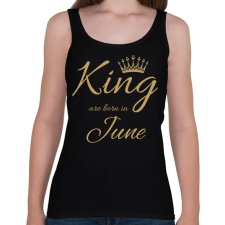 PRINTFASHION king - Női atléta - Fekete női trikó