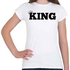 PRINTFASHION King  - Női póló - Fehér