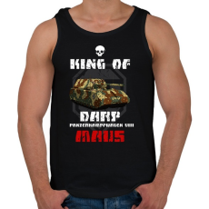 PRINTFASHION king of darp - Férfi atléta - Fekete