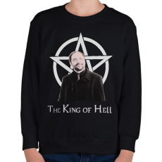 PRINTFASHION king of hell - Gyerek pulóver - Fekete