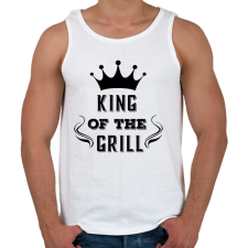 PRINTFASHION king of the grill fekete - Férfi atléta - Fehér atléta, trikó