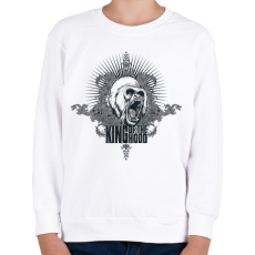 PRINTFASHION King of the Hood - Gyerek pulóver - Fehér