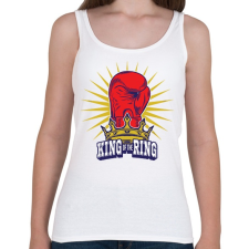 PRINTFASHION King of the ring - Női atléta - Fehér női trikó