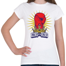 PRINTFASHION King of the ring - Női póló - Fehér női póló