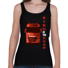 PRINTFASHION king of the road2 - Női atléta - Fekete női trikó