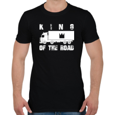 PRINTFASHION King of the road - Férfi póló - Fekete férfi póló