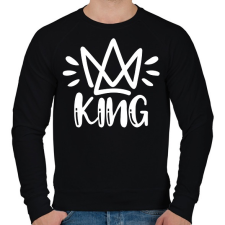 PRINTFASHION King páros 2 - Férfi pulóver - Fekete női pulóver, kardigán