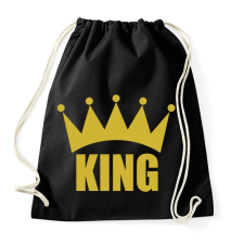 PRINTFASHION KING - Sportzsák, Tornazsák - Fekete tornazsák