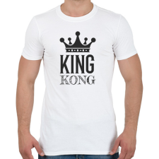 PRINTFASHION KINGKONG - Férfi póló - Fehér férfi póló