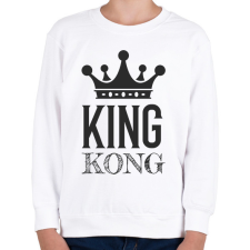PRINTFASHION KINGKONG - Gyerek pulóver - Fehér gyerek pulóver, kardigán