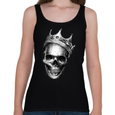 PRINTFASHION Király koponya - Női atléta - Fekete női trikó
