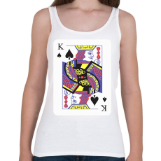 PRINTFASHION Király pikk - Női atléta - Fehér