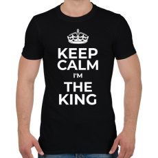 PRINTFASHION KIRÁLY VAGYOK - Férfi póló - Fekete