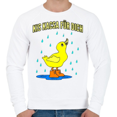 PRINTFASHION kis kacsa fürdik - Férfi pulóver - Fehér