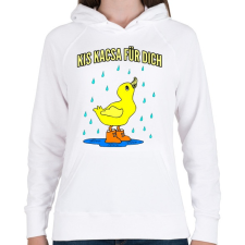 PRINTFASHION kis kacsa fürdik - Női kapucnis pulóver - Fehér női pulóver, kardigán