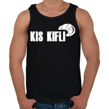 PRINTFASHION kis kifli - páros minta - Férfi atléta - Fekete atléta, trikó