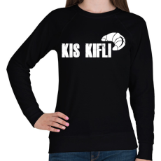 PRINTFASHION kis kifli - páros minta - Női pulóver - Fekete