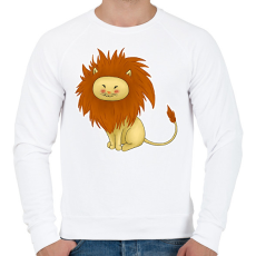PRINTFASHION Kis oroszlán - Férfi pulóver - Fehér