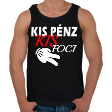 PRINTFASHION Kis Pénz... - Férfi atléta - Fekete atléta, trikó