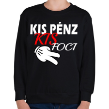 PRINTFASHION Kis Pénz... - Gyerek pulóver - Fekete gyerek pulóver, kardigán