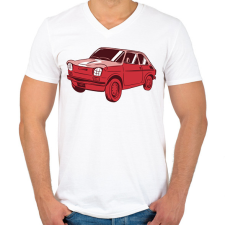 PRINTFASHION Kis polski - Férfi V-nyakú póló - Fehér férfi póló