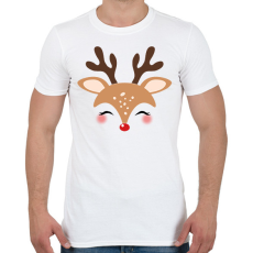 PRINTFASHION kis rénszarvas - Férfi póló - Fehér