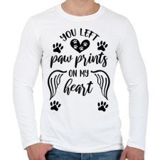 PRINTFASHION Kisállat emlék - Férfi hosszú ujjú póló - Fehér férfi póló